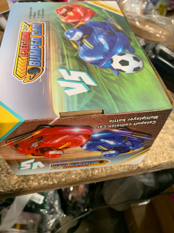 Photo 1 of 2 Pack Remote Control Battle Bumper Car for Kids, Fun Battle Robot Pop-up Remote Control Toy Car, Family Interactive Toy with Music Children's (Blue+Red)