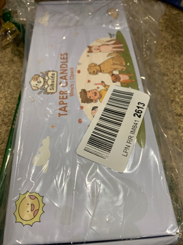 Photo 1 of 12-Pack Sage Green Taper Candles, 10 Inch Unscented Dripless Candlesticks, Long-Lasting Burn Time of 7-8 Hours, Perfect for Home Décor, Spring and St. Patrick's Day