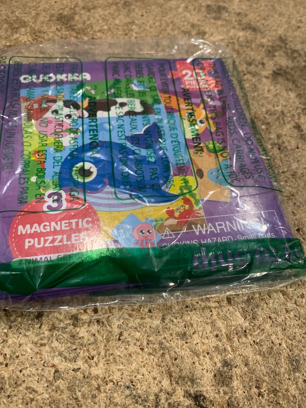 Photo 1 of ***MISSING PUZZLE PIECES*** QUOKKA Magnetic Toddler Puzzles Ages 2-4 - 20 Pieces Kids Puzzles Ages 3-5 - Travel Games for Kids 4-6 - Animal Toddler Travel Toys - Car Airplane Road Trip Activities for Boys and Girls