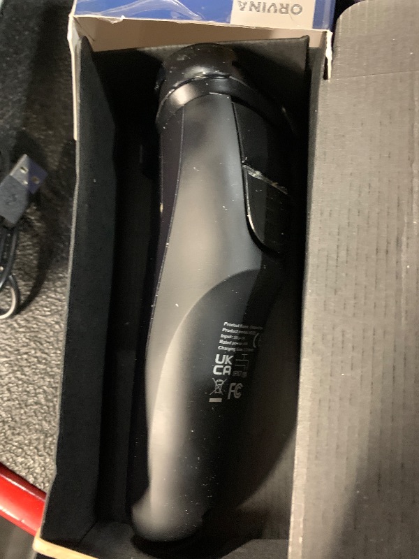 Photo 1 of (Heavily Used/ Minor Damage)Electric Razor for Men Face, ORVINA Electric Shavers for Men, Portable Rechargeable Waterproof Rotary Shaver with Pop-up Trimmer, LED Display and Travel Lock for Beard Trimming (Silver)