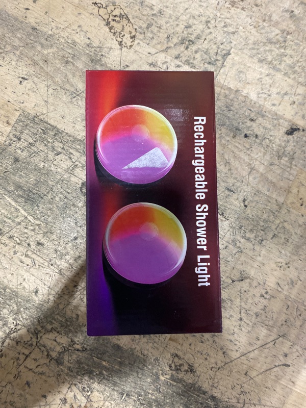 Photo 1 of 2-Pack Rechargeable Shower Lights for Inside Shower, 15 RGBW Color Changeable Waterproof Lights for Shower with Remote(Dimmable?Timer), Wireless LED Mood Lighting for Bathroom, Closet, Bedroom, Party