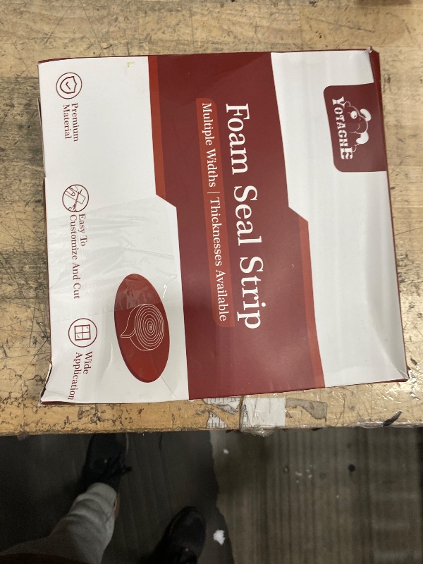 Photo 1 of ***ODOR*** Yotache Air Conditioner Window Seal Kit - 1"x1" High Resilience Foam Weather Stripping Insulation Strip for AC, Noise Reducing, Air Leak Proof, No Glue, 13Ft Long (6.5Ft x 2 Rolls, Black)