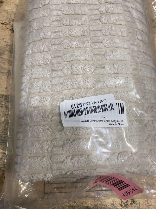 Photo 1 of ***PARTIAL SET ONLY 1 COVER*** Foxdecor Couch Cover Sofa Covers Washable, Dog Bed Cover Couch Covers for 3 Cushion Couch Sofa Pet Friendly, Dog Couch Cover Furniture Covers for Pets.(Cream 32x53 inch)