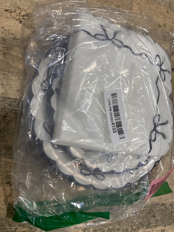 Photo 1 of  Black White Bow Party Decorations Girl Coquette Birthday Paper Plates Napkins Supplies Bowknot Themed Cake Tableware Dinnerware for Bachelorette Engagement Wedding Baby Bridal Shower 