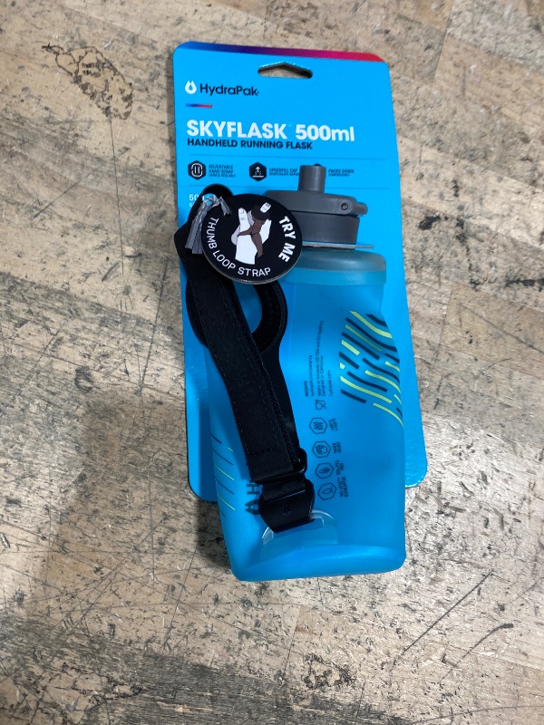 Photo 1 of **missing bottle cap*** HydraPak SkyFlask Speed - Collapsible Handheld Running Water Bottle (350ml, 500ml, 500ml Insulated) - Adjustable Strap, Lightweight, Spill-Proof Cap