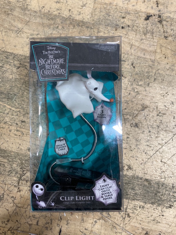 Photo 1 of *ONE EAR IS BROKEN OFF* Paladone Nightmare Before Christmas Reading Light Zero Book Light for Reading in Bed or Portable Light for Travel