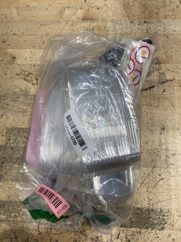 Photo 1 of  Clear Plastic Hinged Take Out Containers Clamshell Takeout Tray Food Clamshell Containers Outside Diameter for Dessert, Snacksetc, Cakes Slice, Cookies, Salads