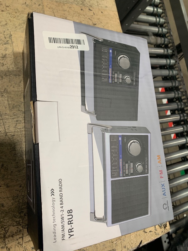 Photo 1 of ***FOR PARTS/NON-FUNCTIONAL*** Portable AM FM Radio with Bluetooth, SW Transistor Retro Radio with Best Reception, Battery Operated or AC Power, Bluetooth Speaker Earphone Jack USB TF Card AUX Input, for Senior(Black)