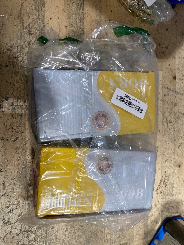 Photo 1 of 4 Pcs 300DB Loud Train Horns 12V High & Low Waterproof Auto Horns for Car, Motorcycle (Black)