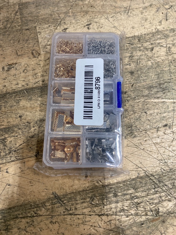 Photo 1 of 370 Pieces Ribbon Bracelet Kit for Jewelry Bookmark Pinch Crimp Ends Lobster Clasps with Jump Rings and Chain Extenders for Jewelry Craft Supplies DIY Choker Anklets