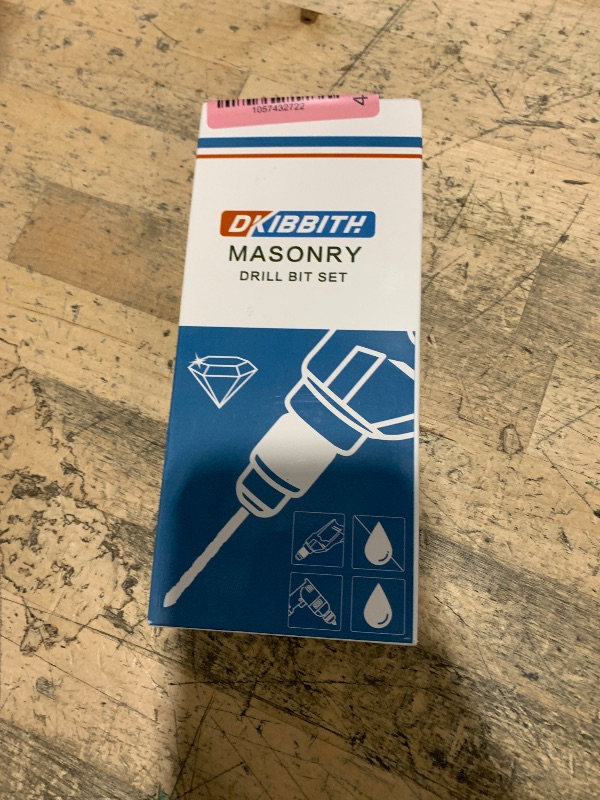 Photo 1 of 11-pc Masonry Drill Bits Carbide Concrete Drill Bit Set for Stone Tile Brick Ceramic Glass Metal Sheet Plastic and Wood, Quick Change 1/4" Hex Shank, Size 5/32” 3/16" 1/4" 5/16" 3/8" 1/2" with Case