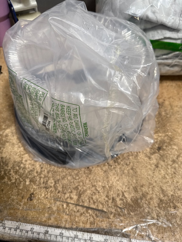 Photo 1 of 10 - 11" Plastic Disposable Cake Containers Carriers With Dome Lids And Cake Boards [5 Pack] And Cake Server | Round Bundt Cake Boxes / Cover | 2-3 Layer Cake Holder Display Containers For Transport