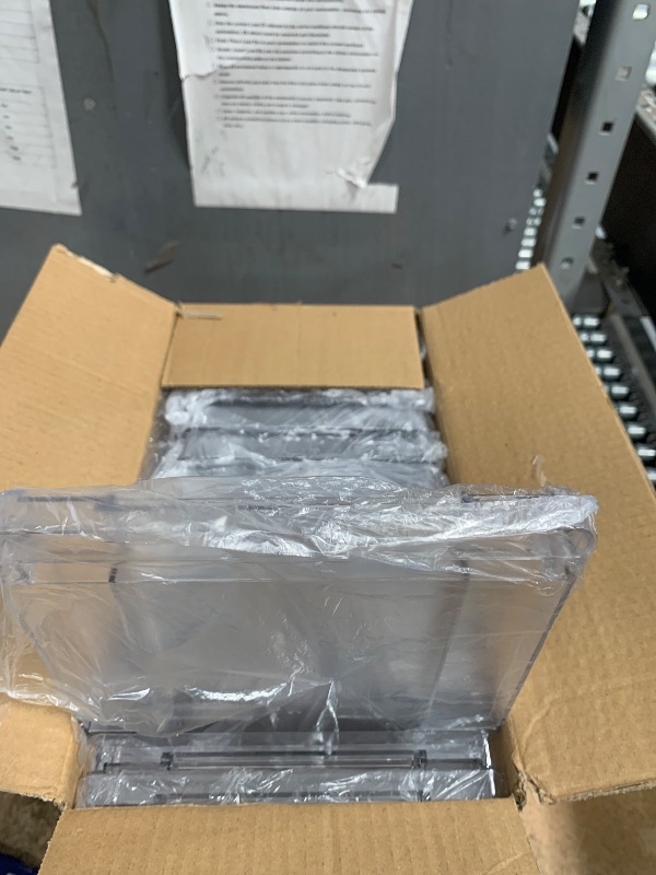 Photo 1 of **PARTIAL SET/ MISSING ASSEMBLY PIECES** Yieach 4 Pack Under Sink Organizers and Storage,Clear Acrylic Bathroom Organizer and Cabinet Organization for Makeup,Medicine,Two Tier Pull Out Cabinet Organizer Drawers for Pantry,Vanity Storage Bins