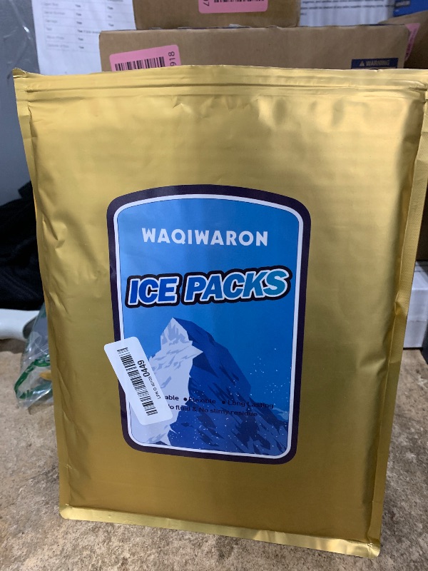 Photo 1 of WAQIWARON Ice Sheets for Coolers Reusable - Ice Pack Sheets - Ice Mat with Flexible 96 Ice Cube Packs - Ice Blanket Large Flat Freezer Long Lasting Ice Packs for Cooler