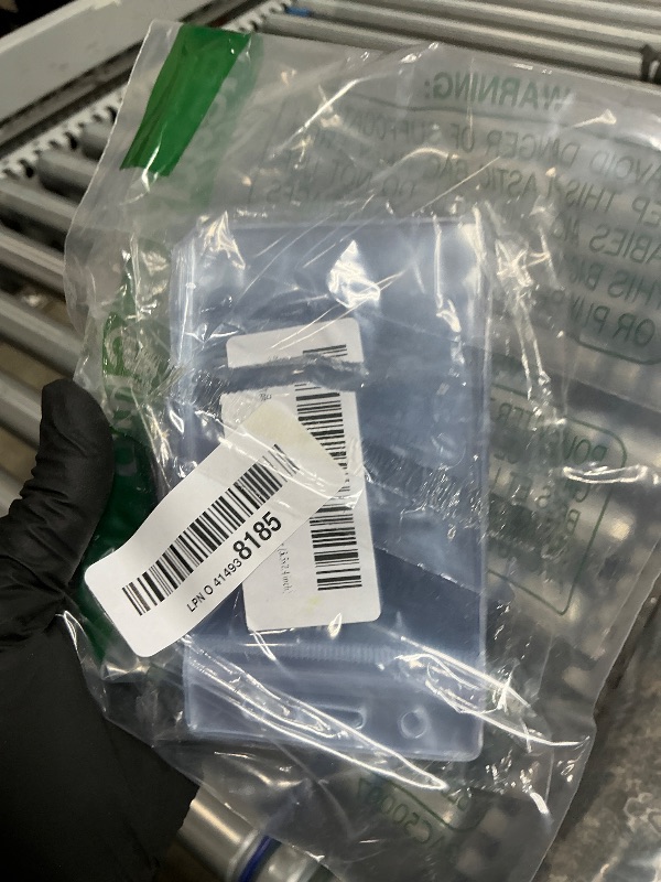 Photo 1 of 10 Pcs Vertical ID Badge Holder, Waterproof Name Tag Holder ID Card Holder, Clear Plastic Credit Card Badge Holder (3.5x2.4 inch)