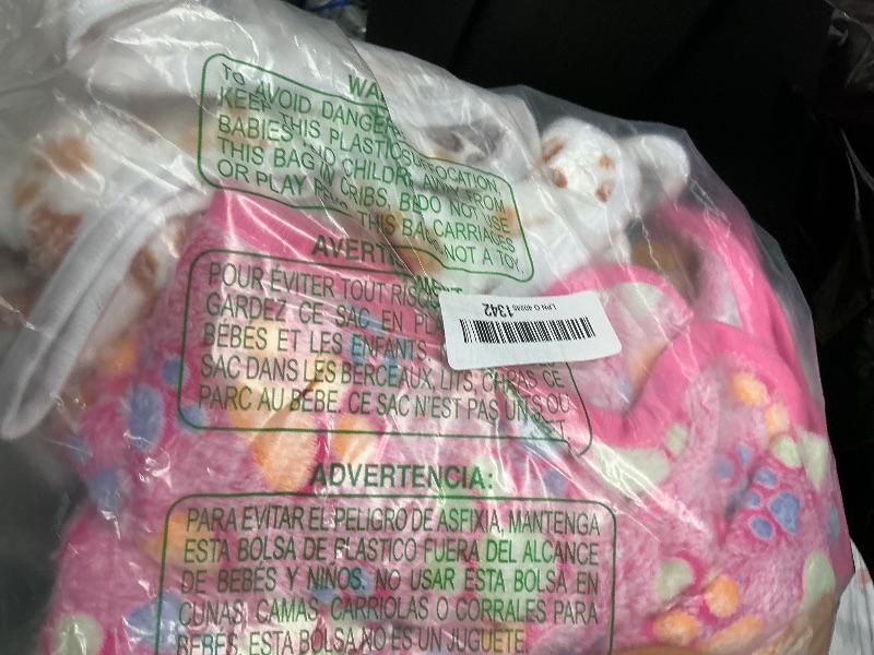 Photo 1 of 1 Pack 3 Blankets Super Soft Fluffy Premium Fleece Pet Blanket Flannel Throw for Dog Puppy Cat Paw Brown/Pink/White Medium(30x20 inch)