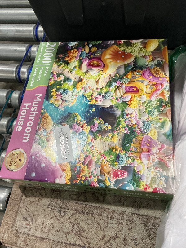 Photo 1 of 2000 Piece Jigsaw Puzzle for Adults – Challenging Fantasy Mushroom Forest Scene, Recycled Paper Puzzles 2000 Pieces for Adults,Sturdy Glossy Pieces,Perfect for Relaxing & Game Nights (39 x 28 in)