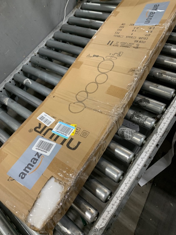 Photo 1 of **FOR PARTS ONLY**
NUÜR 43.3" Modern Floor Lamp, Ring Standing Lamp, Dimmable, Metallic Feel, Artistic Trendy Design, Energy-Saving, Touch Switch, Ideal for Home, Office, Eco-Friendly