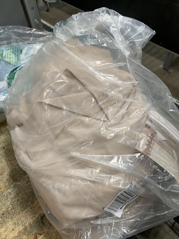 Photo 1 of ** PARTIAL SET ** Taupe Blackout Linen Curtains 102 Inches Long for Bedroom Pinch Pleated Black Out Curtains Lined 2 Layers Memory Shape Noise Reducing Neutral Farmhouse Living Room Darkening Window Drapes