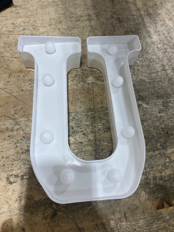 Photo 1 of $8.97!!!!!!!!!!!!!!!!!!Magik  Letter U Alphabet Number Symbol Plastic Battery Operated Party Sign