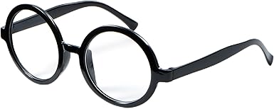 Photo 1 of 
Spooktacular Creations Wizard Glasses, Halloween Black Round Glasses, Black Circle Eyeglasses for Kids & Adults Halloween Accessories Costume