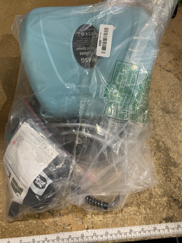 Photo 1 of 2 Gallon Battery Powered Garden Sprayer, Electric Sprayer, Weed Yard Lawn Sprayers with 5 Mist Nozzles & Retractable Wand & Adjustable Strap for Lawn, Garden, Yard