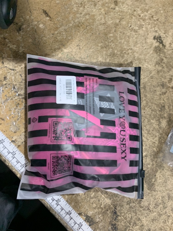 Photo 1 of ***(HEAVILY USED/ MINOR DAMAGE)***Women Lace Lingerie Set,Lace Bra and Girdle with Long Sheer Mesh Dress Nightgown with G-String 4 Piece Lingerie Set Rose Violet size: M/34D