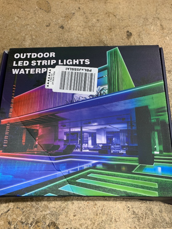 Photo 1 of 100Ft Outdoor LED Strip Lights Waterproof,Music Sync RGB IP68 Outside Led Light Strips Waterproofs with App and Remote,Exterior Led Rope Lights Waterproof for Deck,Balcony,Roof,Garden,Pool
