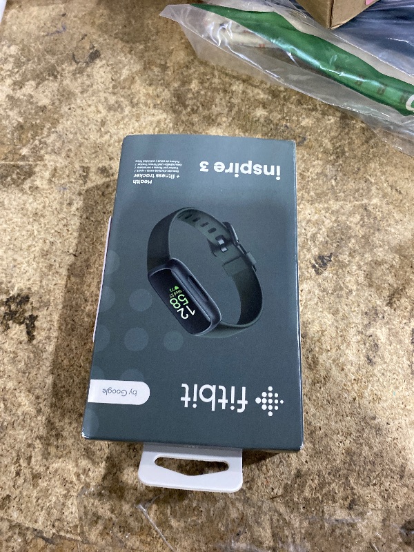 Photo 1 of ***********missing large band***********
Fitbit Inspire 3 Health &-Fitness-Tracker with Stress Management, Workout Intensity, Sleep Tracking, 24/7 Heart Rate and more, Midnight Zen/Black One Size (S & L Bands Included)