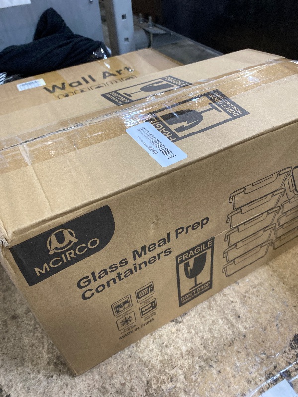 Photo 1 of [10-Pack] Glass Meal Prep Containers with Lids, MCIRCO Food Storage Containers with Snap Locking Lids, Airtight Lunch Containers, Microwave, Oven, Freezer and Dishwasher