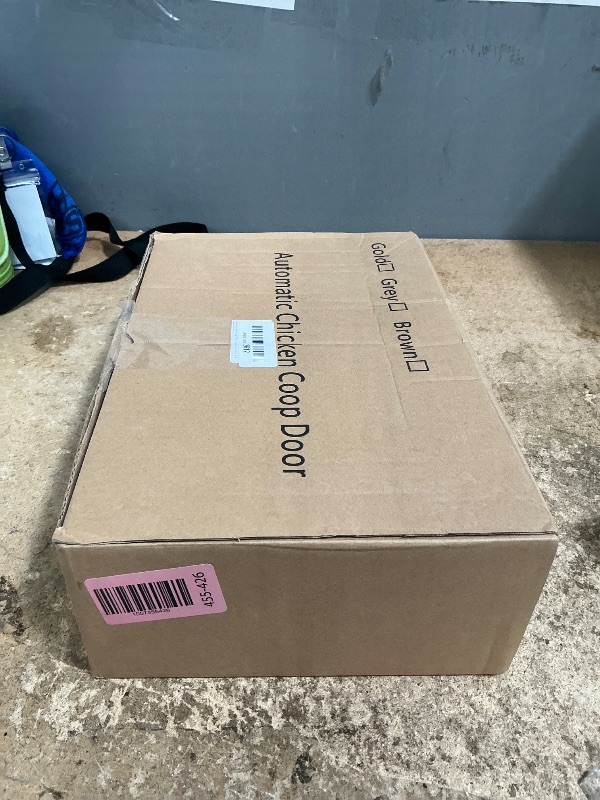 Photo 1 of **FOR PARTS ONLY/DOOR WILL NOT OPEN OR CLOSE** Automatic Chicken Coop Door, Solar Powered, Smart TUYA APP Controlled, 200ft WiFi Enabled, Anti Pinch, Auto Chicken Door with LCD Display, Light Sensor & Timer, 5 Modes