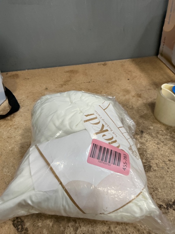 Photo 1 of 10 ft x 10 ft Wrinkle Free Ivory Backdrop Curtain for Wedding Parties, Polyester Ivory Photo Backdrop Drapes 2 Panels 5x10ft for Baby Shower Photoshoot Engagement Birthday Party Photography Background