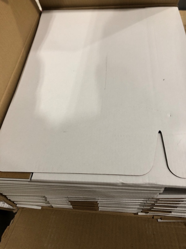 Photo 1 of 14x10x3 inch Shipping Boxes Set of 20? White Corrugated Cardboard Box Mailer Boxes for Packaging Small Business Shipping?Mailing Boxes Bulk for Birthday Wedding Party Book Literature Gift Giving