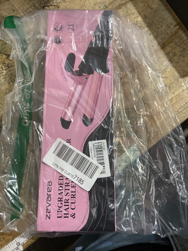 Photo 1 of 1 Inch Travel Curling Iron & Straightener: Dual Voltage Curling Iron, 2 in 1 for European Travel with 3 Temp Adjustments| Auto Shut-Off| Ceramic Coating