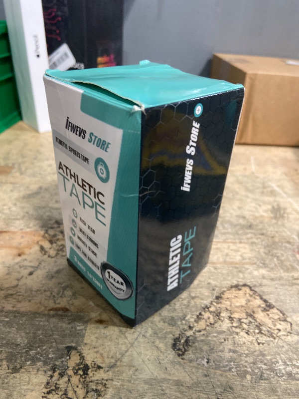 Photo 1 of (3 Pack) White Athletic Sports Tape, Very Strong Easy Tear No Sticky Residue Tape for Athlete & Sport Trainers & First Aid Injury Wrap,Suitable for Bats,Tennis,Gymnastics & Boxing?1.5in X 35ft?