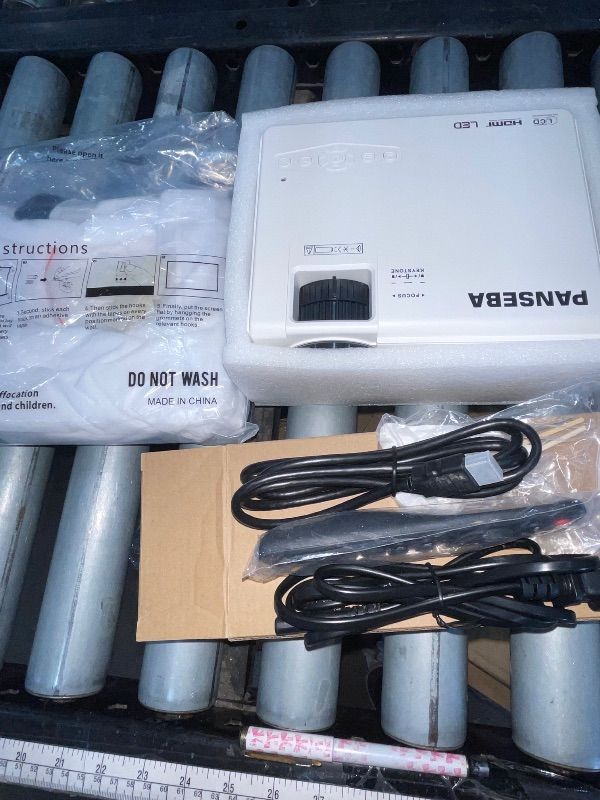 Photo 1 of ?Two-Way Bluetooth?1080P Mini Projector with Projector Screen, 50% Zoom, Portable Outdoor Movie Projector, Compatible with TV Stick, Video Games, HDMI, USB, Smartphone (1080P Projector)