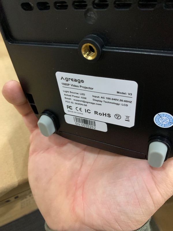 Photo 1 of [Electric Focus] Projector with WiFi and Bluetooth, Native 1080P 15,000 Lumens 4K Supported, Agreago Outdoor Movie Projector for Home Theater UP to 300", for iOS/Android/TV Stick/HDMI/USB