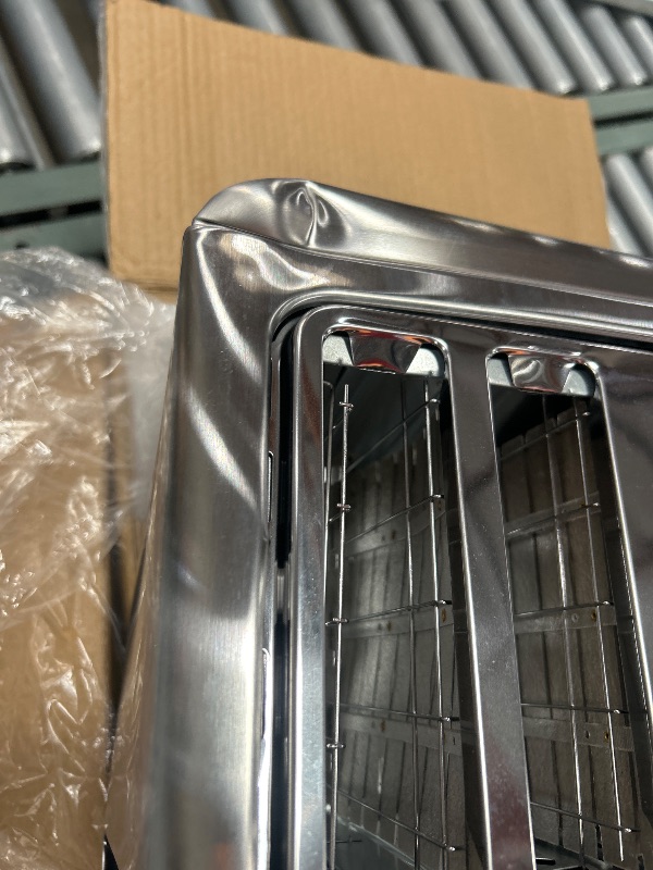 Photo 1 of *** SEE THE PHOTOS AND NOTES ****Yabano 4-Slice Toaster with Smart Touch Control, 6 Shade Levels & 6 Bread Settings, Extra Wide Slot for Bagels/English Muffins, Compact Design with Removable Crumb Tray