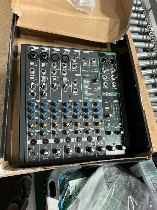 Photo 1 of *NO POWER SUPPLY* Mackie ProFX10v3 10-Channel Professional Analog Mixer with USB, Onyx Mic Preamps and GigFX Effects Engine