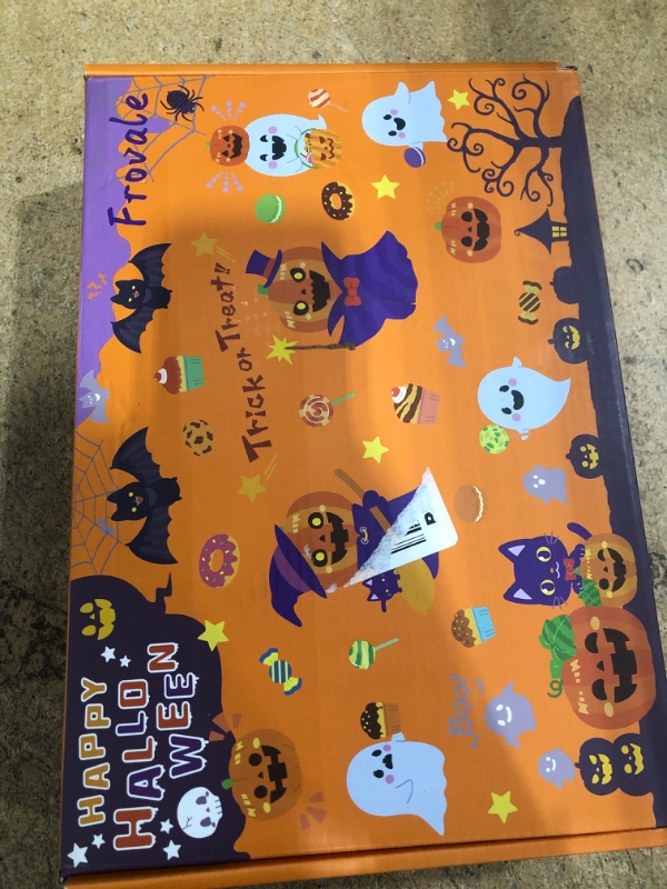 Photo 1 of 100+ Piece Halloween Decorations Set - All-in-One Kit Halloween Decor with Banner, Hanging Bats, Spider Web Decoration, Balloons, Photo Props & More! Fun for Kids & Family