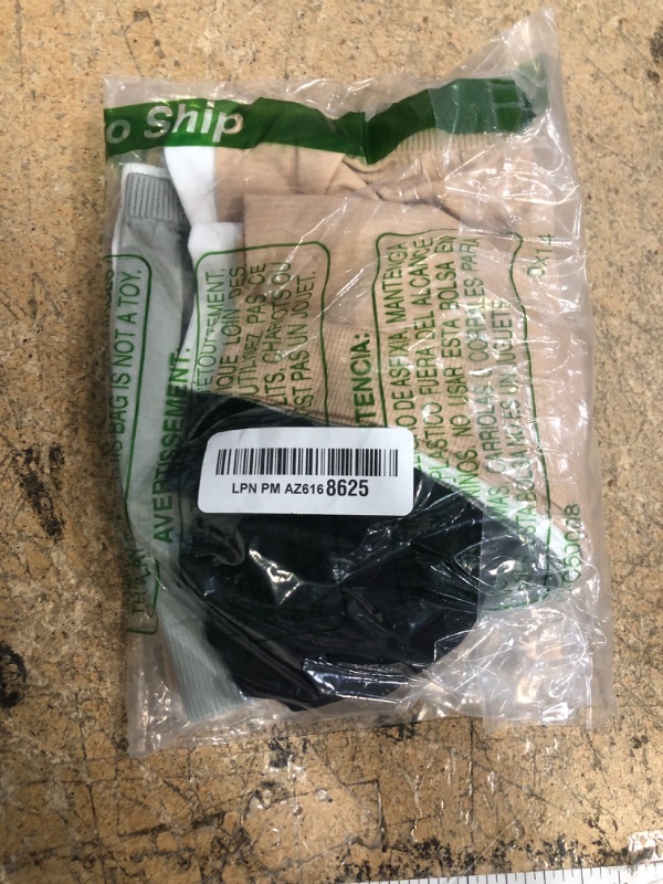 Photo 1 of 3 Pieces Bandeau Bras Women Stretch Strapless Bralettes Non Padded Stretch Top Tube Bras for Women Girls (White, Black, Nude Color, M)