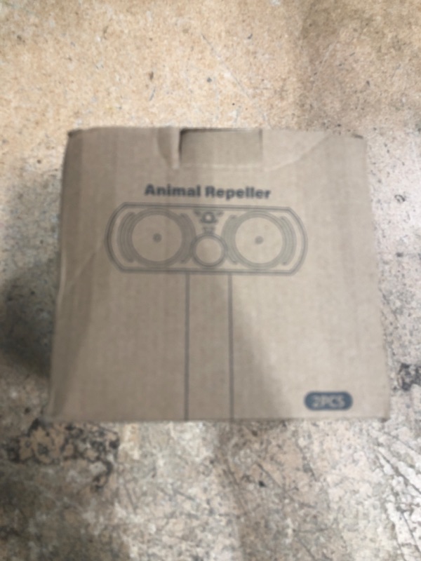 Photo 1 of 2PACK Solar Ultrasonic Animal Repellent Outdoor, Deer Repellent Devices Squirrel Cat Raccoon Rabbit Dog Deterrent, Keep Rodent Chipmunk Away Motion Detection with Flash Light for Yard Garden Lawn