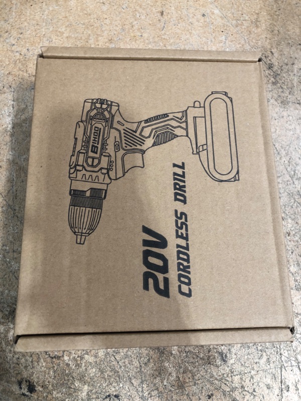 Photo 1 of 20v Drill Driver Set,Cordless Drill with Battery and Charger,LED Tools Kit,25+1 Torque Setting and 43pcs Bits