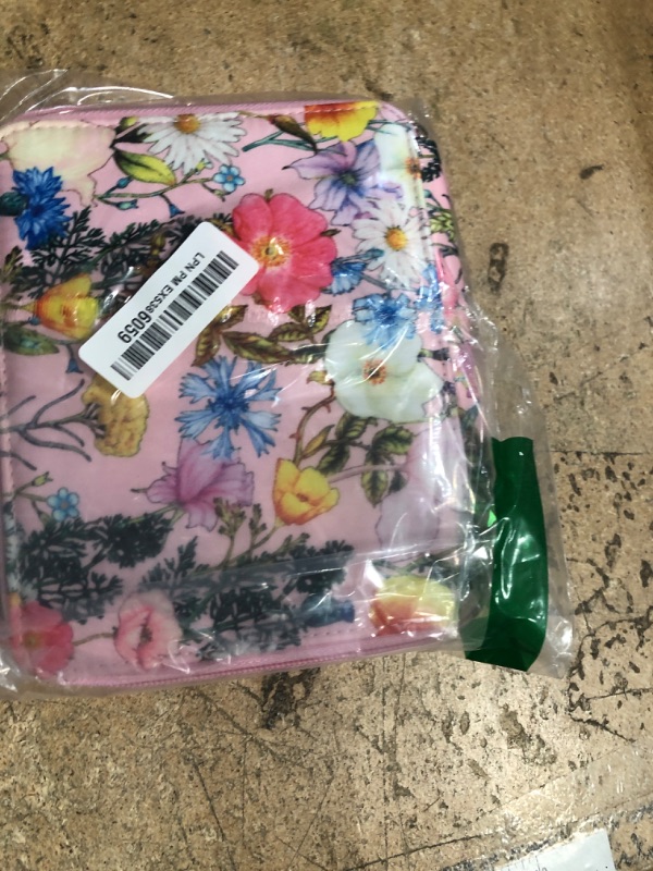 Photo 1 of **MISSING MIDDLE ZIPPER**Lbxgap Portable Colored Printing Pattern Morning Glory and Daisy Pencil Case 72 Slots Pencil Bag Organizer with Zipper for Watercolor Pens or Markers, Pencil Case Organizer for Artist