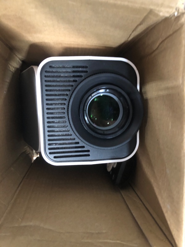 Photo 1 of [NetfIix Official/Stereo Speakers] 4K Projector with Wifi and Bluetooth, 1080P Native Mini Projector Portable, One-Click Use Built-in NetfIix/YouTube/PrimeVideo/D+, Smart Home Outdoor Projector-White