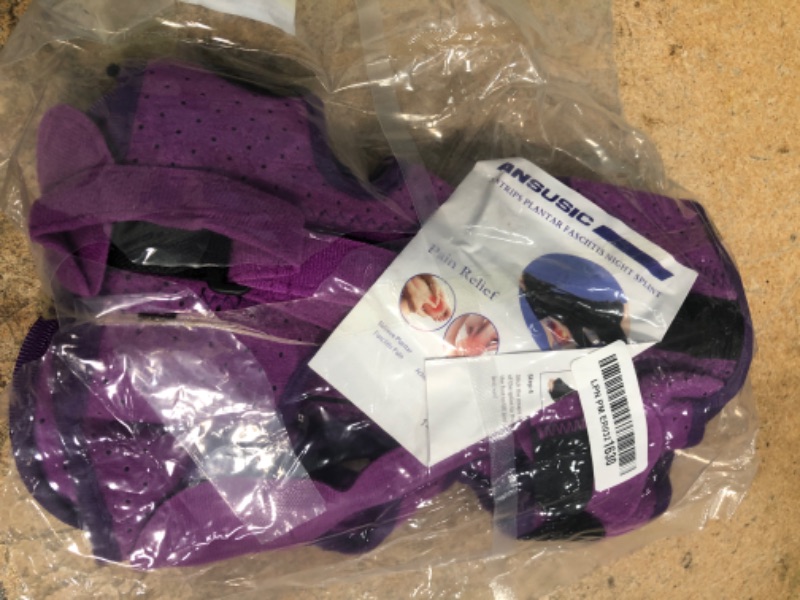 Photo 1 of ****DIRTYYYY**** ANSUSIC Plantar Fasciitis Night Adjustable Planter Facetious Relief Straps,Support Relief Foot Drop Achilles Tendonitis Day Night(Purple-2PC)