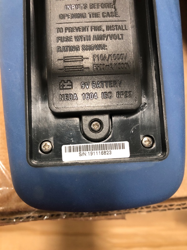 Photo 1 of **PARTS ONLY** **NONFUNCTIONAL** REED Instruments R5010 True RMS Waterproof Digital Multimeter, Blue/Black