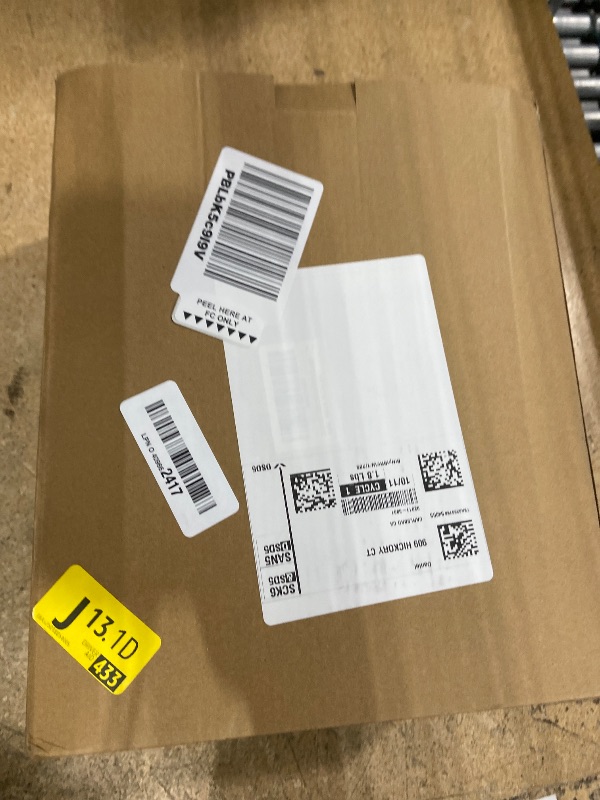 Photo 1 of **MISSING THE LID** Yatmung Touchless Bathroom Trash Can - 2.5 Gallon Smart Trash Can Sensor Motion - Skinny Trash Bin with Lid - Electric, Narrow, Plastic, Auto Open - Small Slim Automatic Garbage Can (Black)