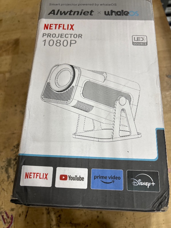 Photo 1 of [Netflix Licensed] Smart Mini Projector 320ANSI Native 1080P 4K Support with Official Apps, Portable Projector with WiFi and BT for Home Theater/Outdoor/Bedroom HY320 NTV