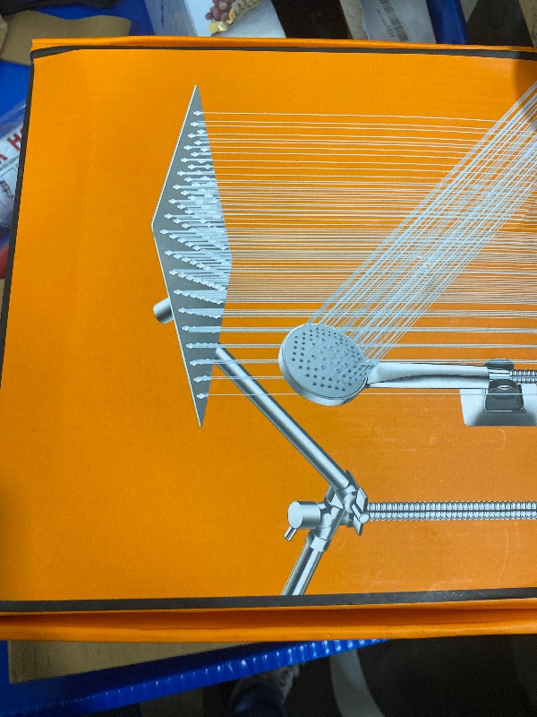 Photo 1 of 10 inch Rainfall Shower Head Combo Stainless Steel, THE FIRST WATERFALL mode, 10 Inch Rain Shower Head with Handheld 6 Spray Modes High Pressure, Overhead Shower Adjustable Extension Arm,Chrome